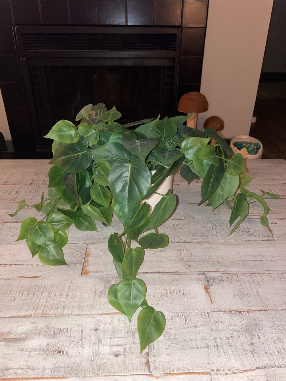Threshold Green Trailing Faux Philodendron Accent